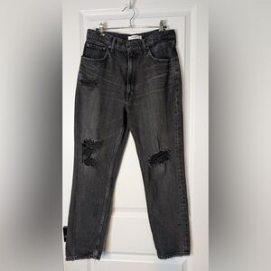 Moussy Vintage Black Stuart Boy Skinny Jeans in Size 28